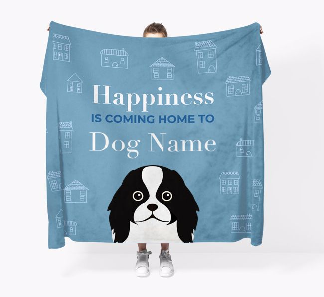 Happiness Is: Personalized {breedFullName} Throw Blanket